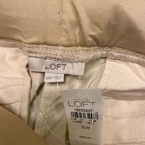 NWT Loft khaki maternity shorts